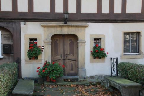 Türstock am Umgebindehaus